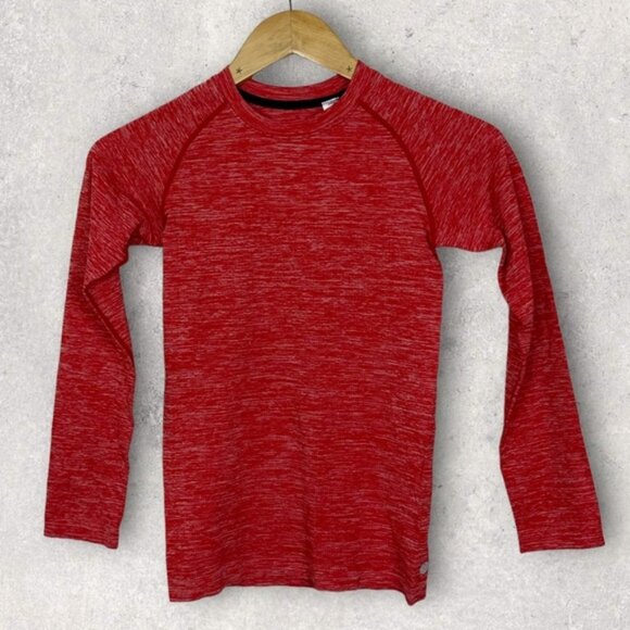 NEW Nordstrom Zella‎ Seamless TShirt Red Couture Melange Boys Size Medium Tee M - Picture 12 of 13